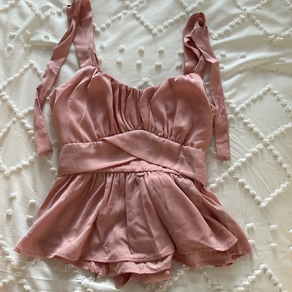 Trixxi Pink Babydoll Top